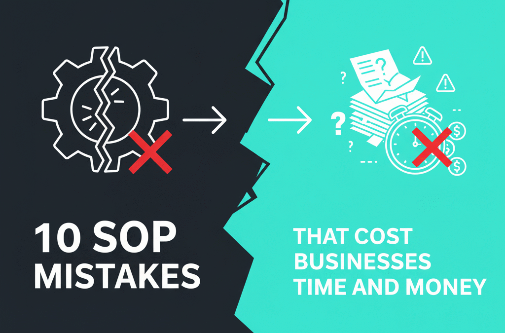 10 SOP Mistakes That Cost Businesses Time and Money
